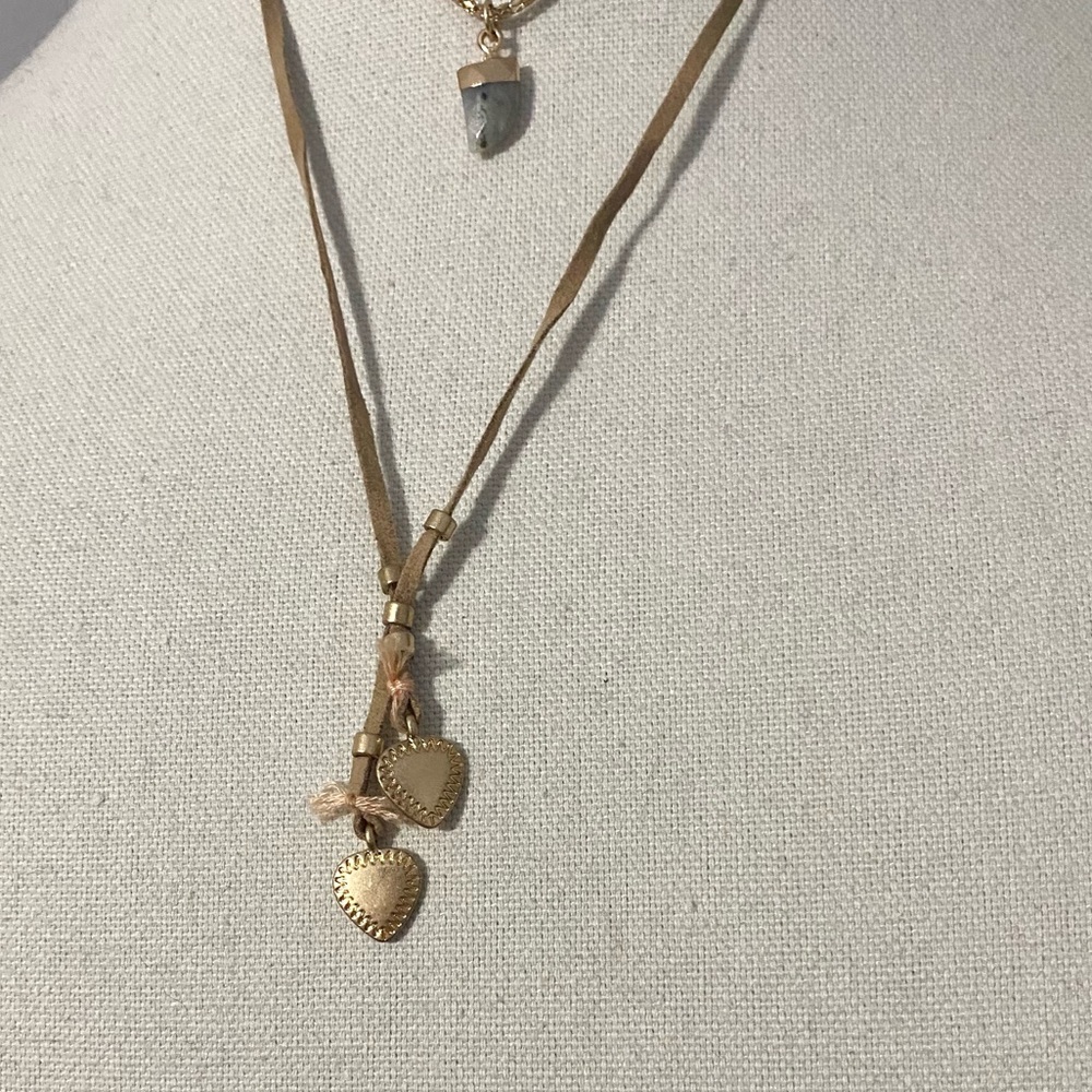 NWT Free People Outlaw Suede Layered Necklace - Picture 10 of 12